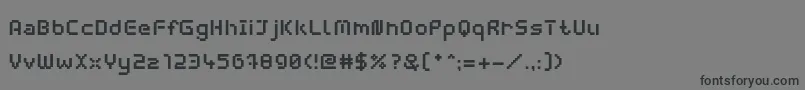WebpixelBitmapBold Font – Black Fonts on Gray Background