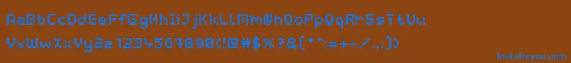 fuente WebpixelBitmapBold – Fuentes Azules Sobre Fondo Marrón
