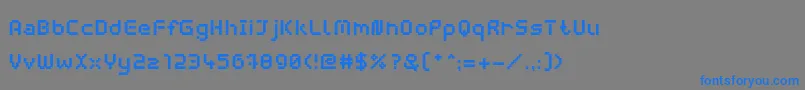 fuente WebpixelBitmapBold – Fuentes Azules Sobre Fondo Gris