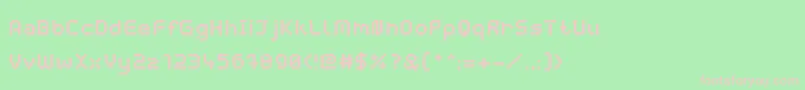 WebpixelBitmapBold Font – Pink Fonts on Green Background