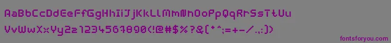 fuente WebpixelBitmapBold – Fuentes Moradas Sobre Fondo Gris