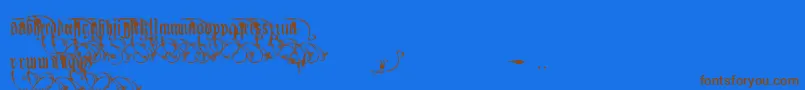 More about Kingjola Font Kingjola Font – Brown Fonts on Blue Background