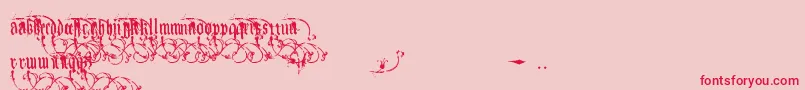 Weitere Informationen zur Kingjola-Schriftart Kingjola-Schriftart – Rote Schriften auf rosa Hintergrund