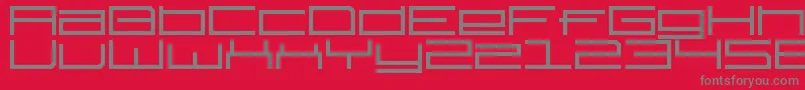 fuente TechnotilDawn – Fuentes Grises Sobre Fondo Rojo