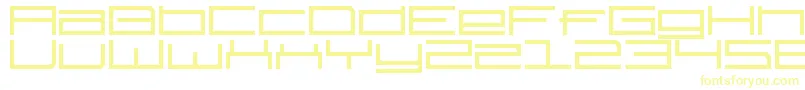 TechnotilDawn Font – Yellow Fonts on White Background