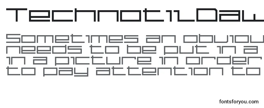 Шрифт TechnotilDawn