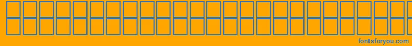 AlHadith1 Font – Blue Fonts on Orange Background