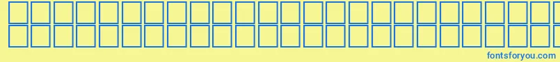 AlHadith1 Font – Blue Fonts on Yellow Background