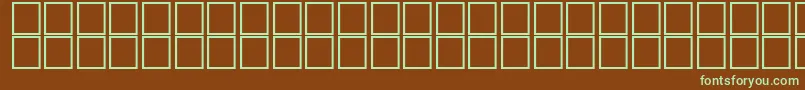 AlHadith1 Font – Green Fonts on Brown Background