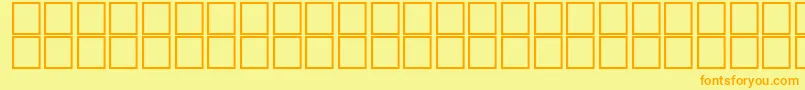 AlHadith1 Font – Orange Fonts on Yellow Background