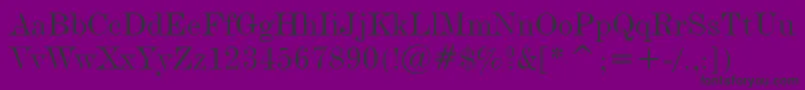 DevineNormal-Schriftart – Schwarze Schriften auf violettem Hintergrund
