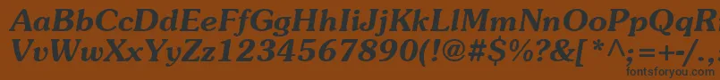 Agpbo Font – Black Fonts on Brown Background