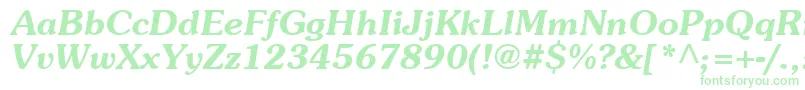 Agpbo Font – Green Fonts on White Background