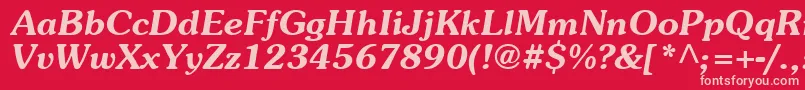 More about Agpbo Font Agpbo Font – Pink Fonts on Red Background