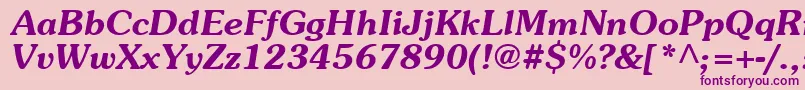 Agpbo Font – Purple Fonts on Pink Background