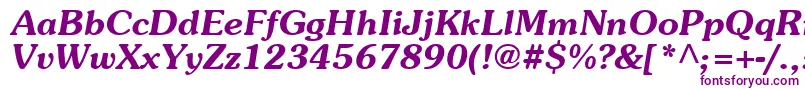 Agpbo Font – Purple Fonts on White Background
