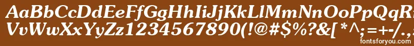 Agpbo Font – White Fonts on Brown Background