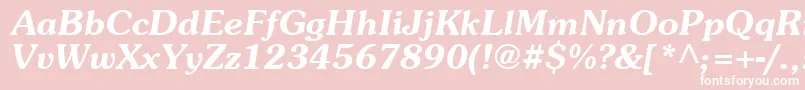 Agpbo Font – White Fonts on Pink Background