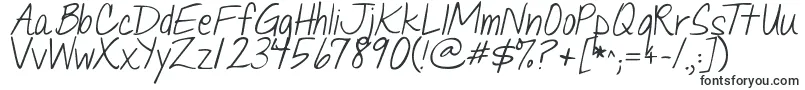 Шрифт Jandaquicknote – шрифты, начинающиеся на J
