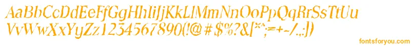 Police ToledorandomItalic – polices orange