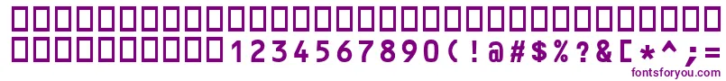 Шрифт Ft32Bold – фиолетовые шрифты