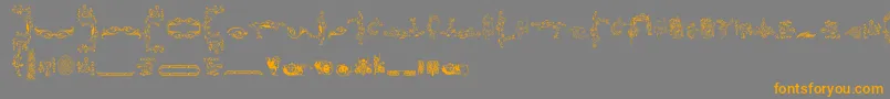 Weitere Informationen zur Ornamentamonumenta-Schriftart Ornamentamonumenta-Schriftart – Orangefarbene Schriften auf grauem Hintergrund