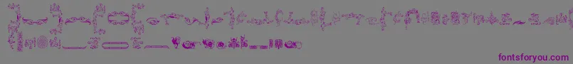 Ornamentamonumenta Font – Purple Fonts on Gray Background