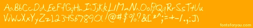 fuente Lehn066 – Fuentes Amarillas Sobre Fondo Naranja