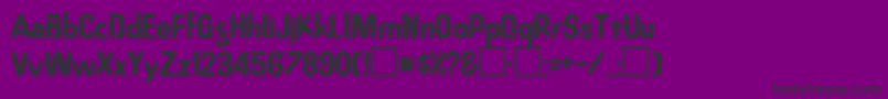 OregonRegular Font – Black Fonts on Purple Background