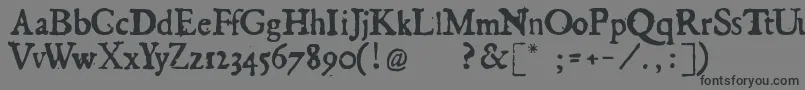Шрифт Georgregular – чёрные шрифты на сером фоне