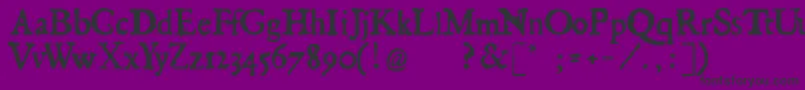 fuente Georgregular – Fuentes Negras Sobre Fondo Morado