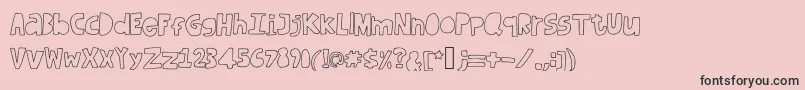 Dufusdoodle Font – Black Fonts on Pink Background