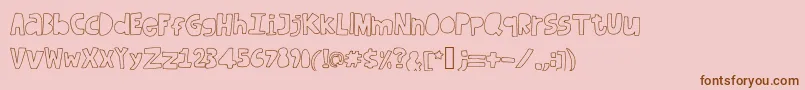 More about Dufusdoodle Font Dufusdoodle Font – Brown Fonts on Pink Background
