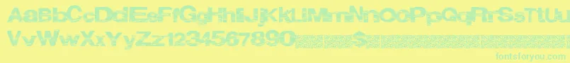 More about Oceantwelve Font Oceantwelve Font – Green Fonts on Yellow Background