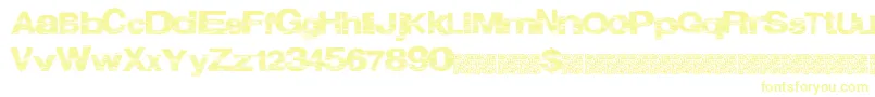 Czcionka Oceantwelve – żółte czcionki