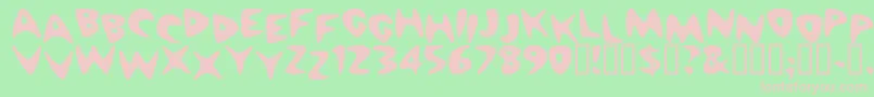 Cheap ffy Font – Pink Fonts on Green Background