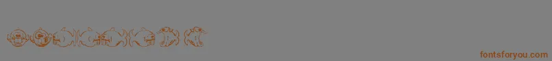 Dopefish Font – Brown Fonts on Gray Background