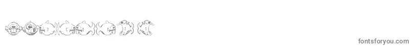 Dopefish Font – Gray Fonts on White Background