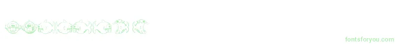 Dopefish Font – Green Fonts on White Background