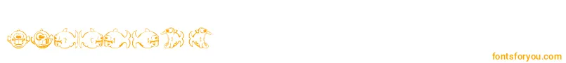 Dopefish Font – Orange Fonts on White Background