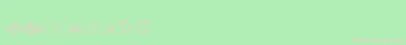 Police Dopefish – polices roses sur fond vert