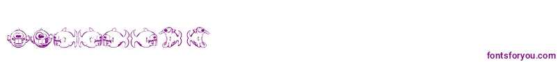 Dopefish Font – Purple Fonts on White Background