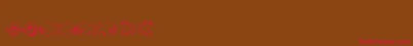 Dopefish Font – Red Fonts on Brown Background