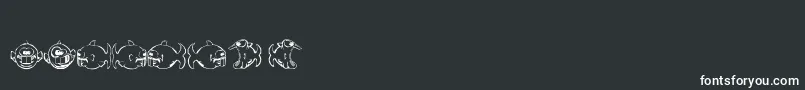 Dopefish Font – White Fonts on Black Background