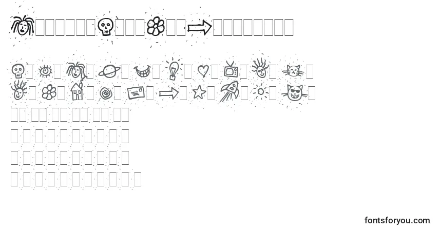Шрифт ChipperAltsLetPlain.1.0 – алфавит, цифры, специальные символы