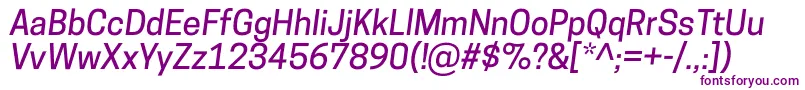 CooperhewittMediumitalic-Schriftart – Violette Schriften