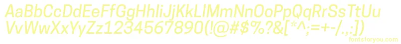 CooperhewittMediumitalic Font – Yellow Fonts