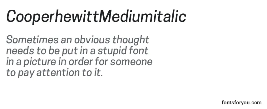 CooperhewittMediumitalic-fontti