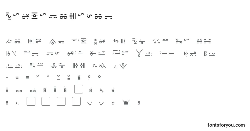 Schriftart GiediMaximal – Alphabet, Zahlen, spezielle Symbole