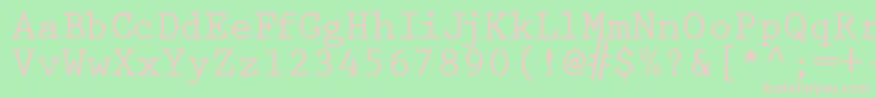 PrestigetwoBold Font – Pink Fonts on Green Background